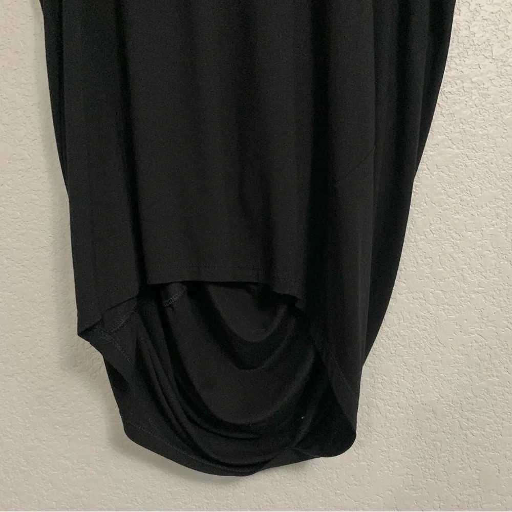 Alembika Top Womens 4 Lagenlook Asymmetrical Seam Oversized Drape Black US XL - Picture 14 of 16